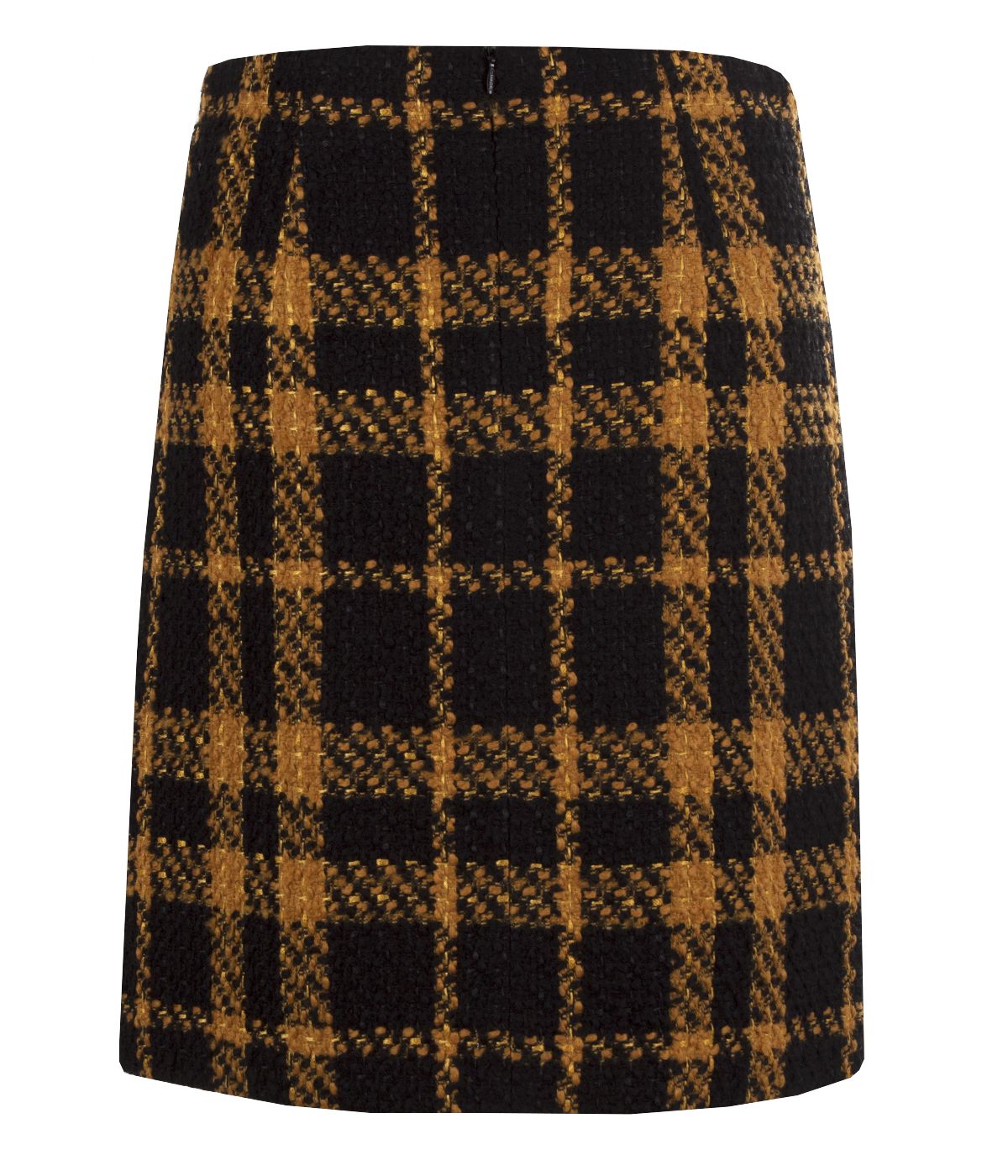 Checkered straight skirt with acrylic, wool and rayon 1